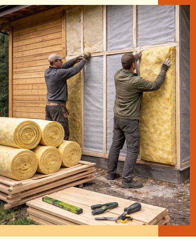 Утепление бани снаружи в Тайшете от 88273 руб. под ключ | ТепломастерТшт