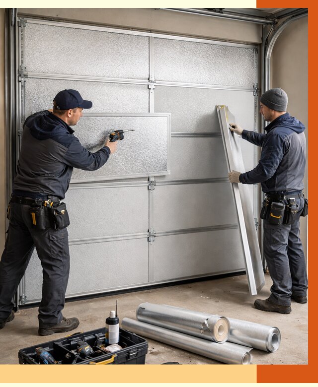 Утепление гаражных ворот в Тайшете от 8152 руб/м2 — надежно и быстро | ТепломастерТшт