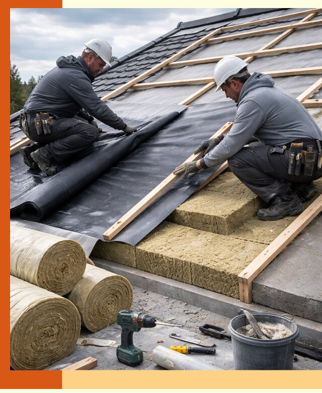Утепление крыши снаружи в Тайшете: профессиональная теплоизоляция