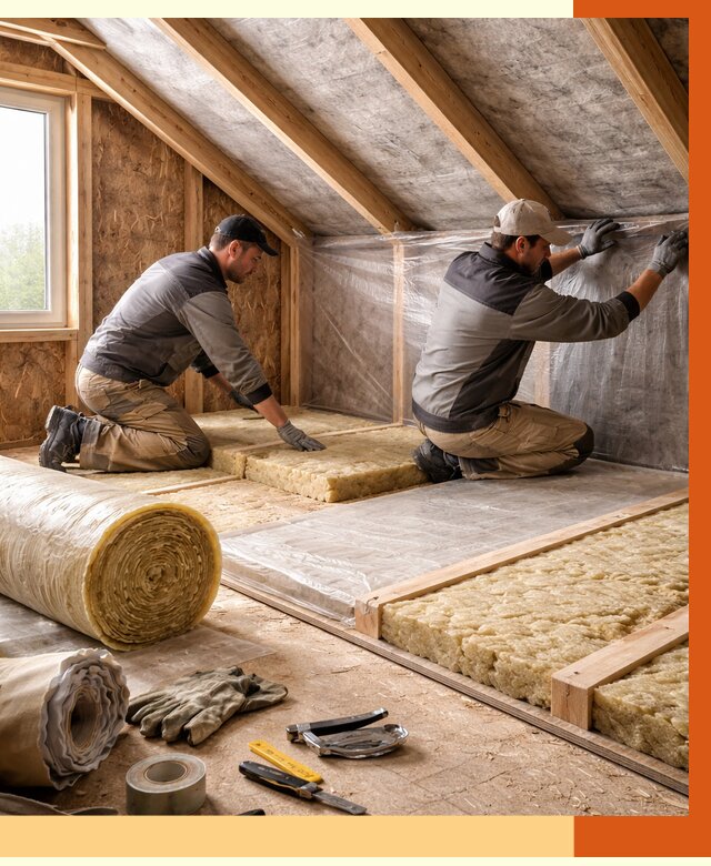 Утепление чердака в Тайшете от 7789 руб/м² — теплоизоляция и комплексное утепление под ключ | ТепломастерТшт