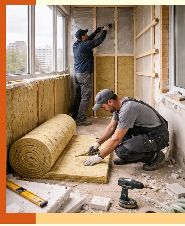 Утепление балкона под ключ в Тайшете качественно и быстро