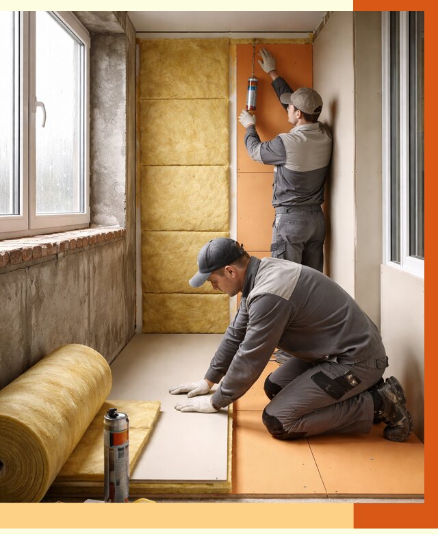 Утепление лоджии под ключ в Тайшете от 6750 руб/м2 — комплексное решение | ТепломастерТшт