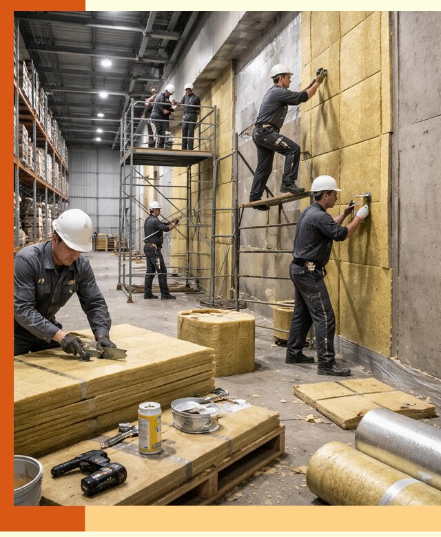 Утепление логистического центра в Тайшете качественно и экономично