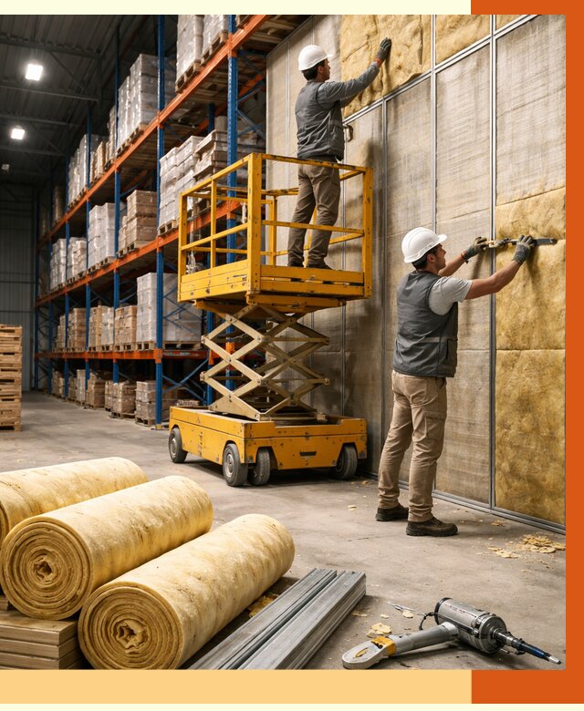 Утепление торгового склада в Тайшете от 3323 руб/м2 — комплексно и под ключ | ТепломастерТшт