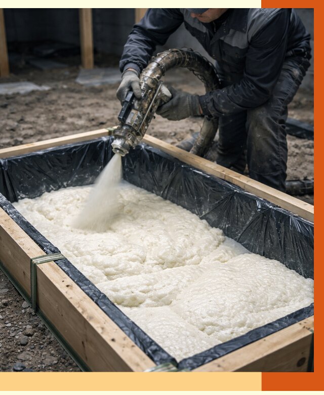 Заливка ППУ в формы в Тайшете от 2596 руб. — утепление форм под ключ | ТепломастерТшт