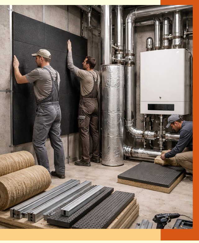 Шумоизоляция котельной в Тайшете от 6750 руб. под ключ | Профессиональная звукоизоляция — ТепломастерТшт