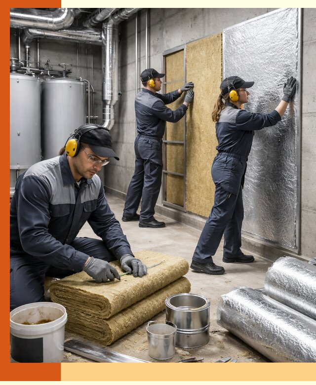 Шумоизоляция котельной в Тайшете: профессиональный монтаж и материалы