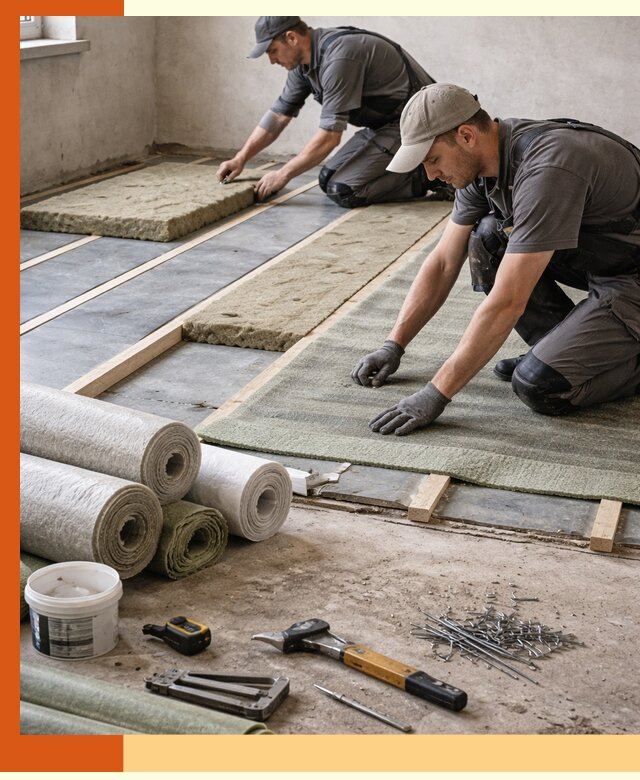 Шумоизоляция пола в Тайшете — профессиональная звукоизоляция помещений