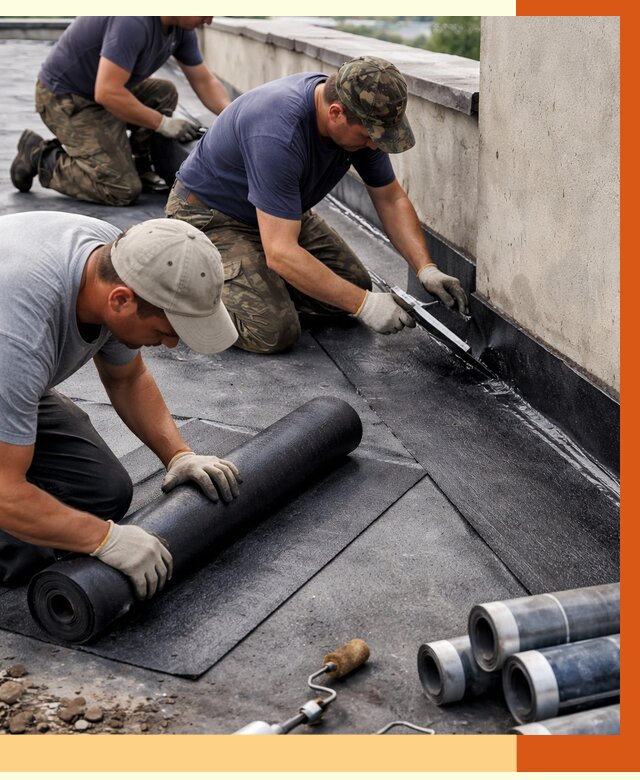 Гидроизоляция кровли в Тайшете от 4673 руб. — профессиональная гидроизоляция крыши | ТепломастерТшт