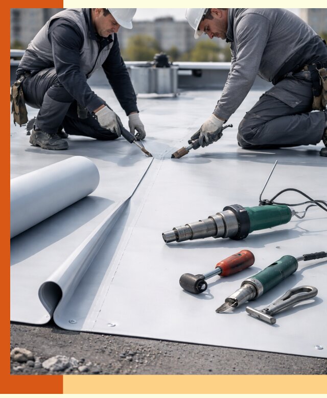 Гидроизоляция мембранной кровли в Тайшете: монтаж и ремонт быстро