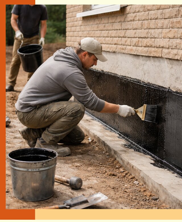 Гидроизоляция цоколя домов и зданий в Тайшете эффективными методами