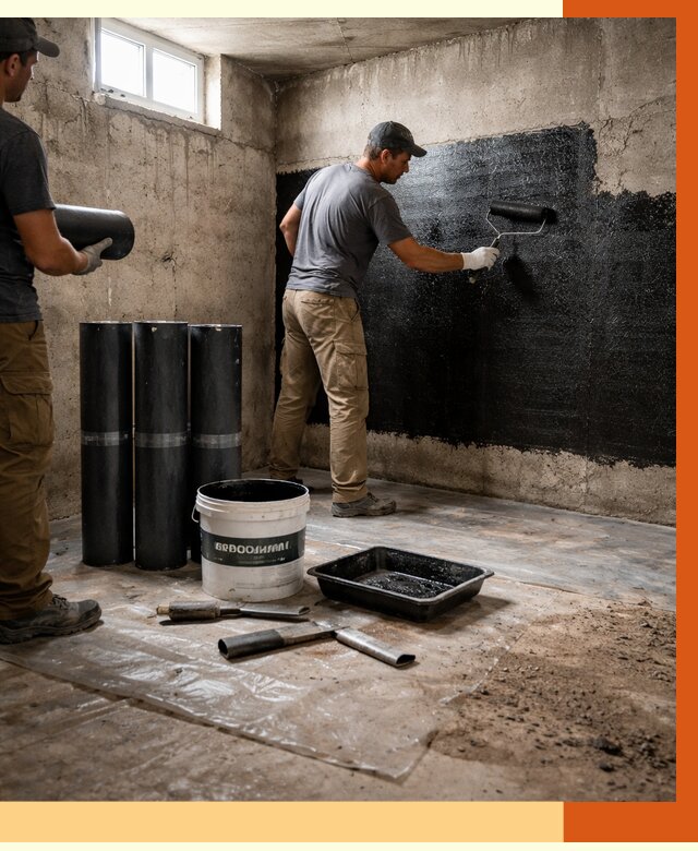 Гидроизоляция подвала в Тайшете от 3635 руб. под ключ | Профессионально — ТепломастерТшт