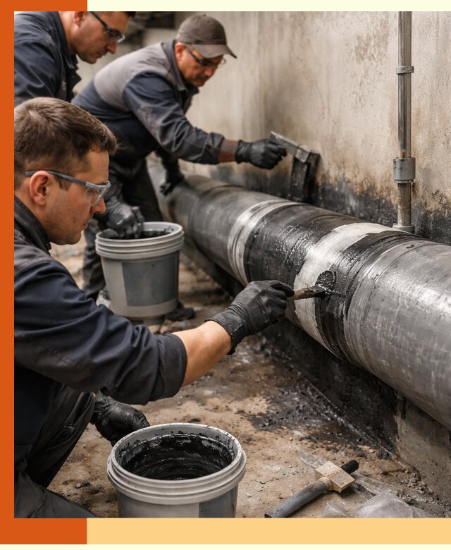 Гидроизоляция труб в Тайшете — защита и герметизация коммуникаций