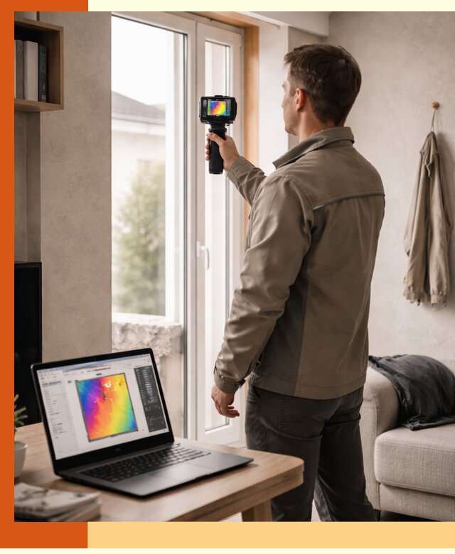 Тепловизионное обследование квартиры в Тайшете для поиска утечек тепла