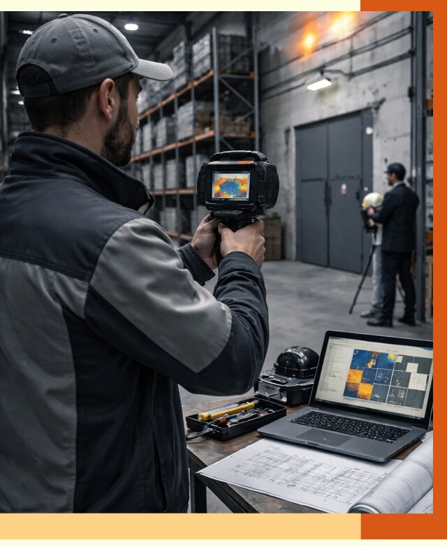 Тепловизионное обследование склада в Тайшете от 6750 руб. | ТепломастерТшт