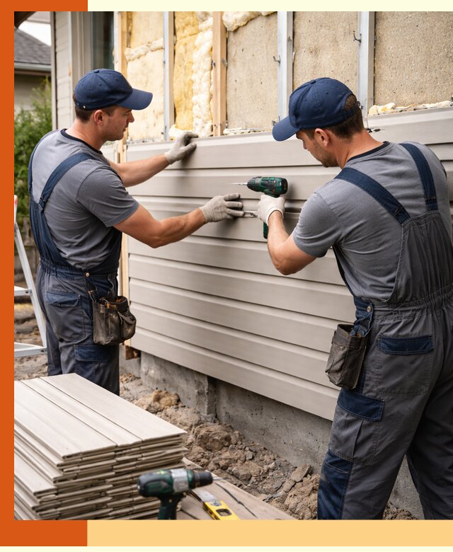 Монтаж сайдинга после утепления в Тайшете качественно и надежно